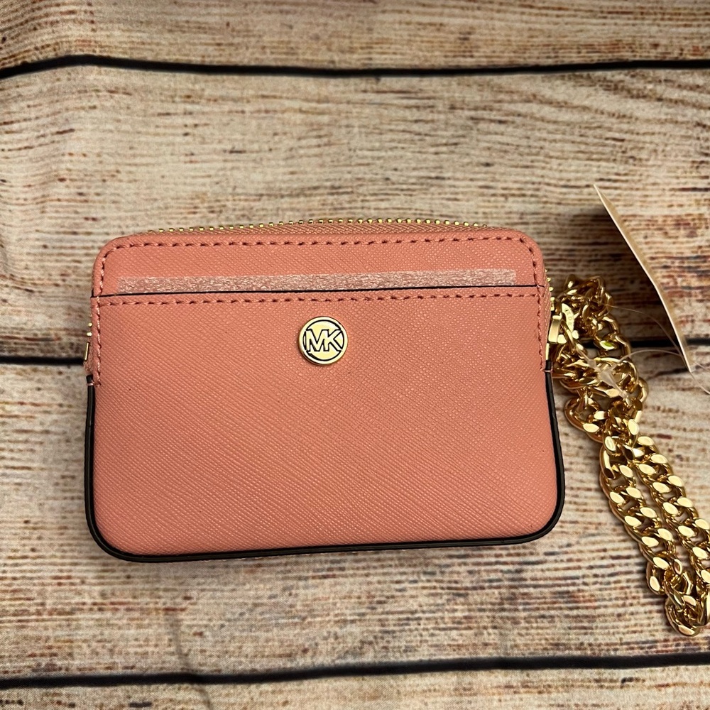 MEDIUM SAFFIANO LEATHER CHAIN CARD HOLDER CASE - Picture 8 of 11